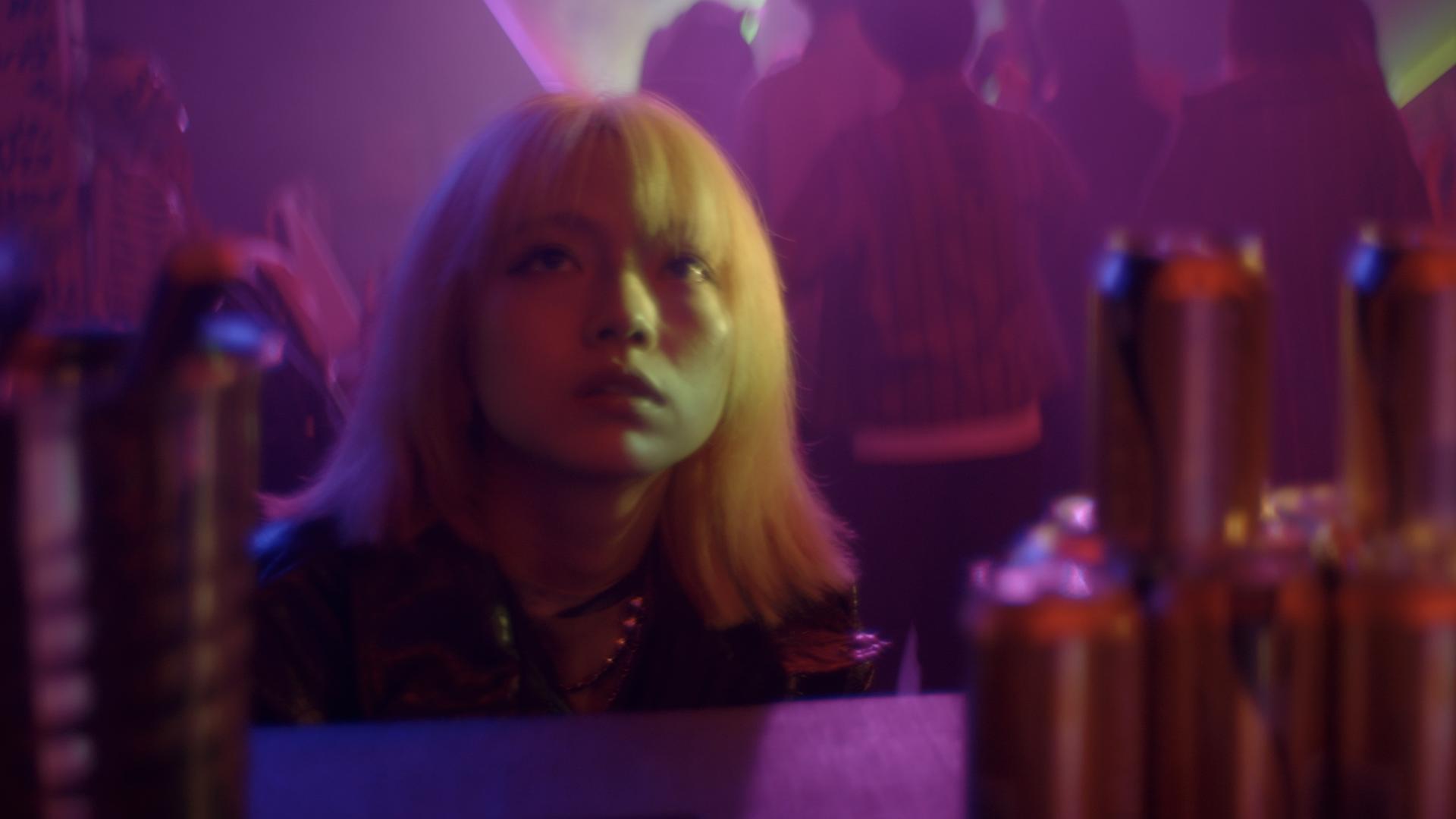A girl in a club