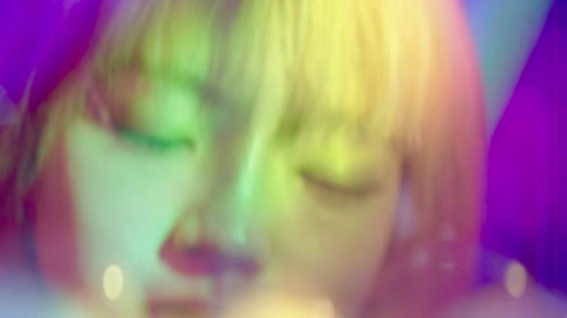 A soft portrait in coloured light