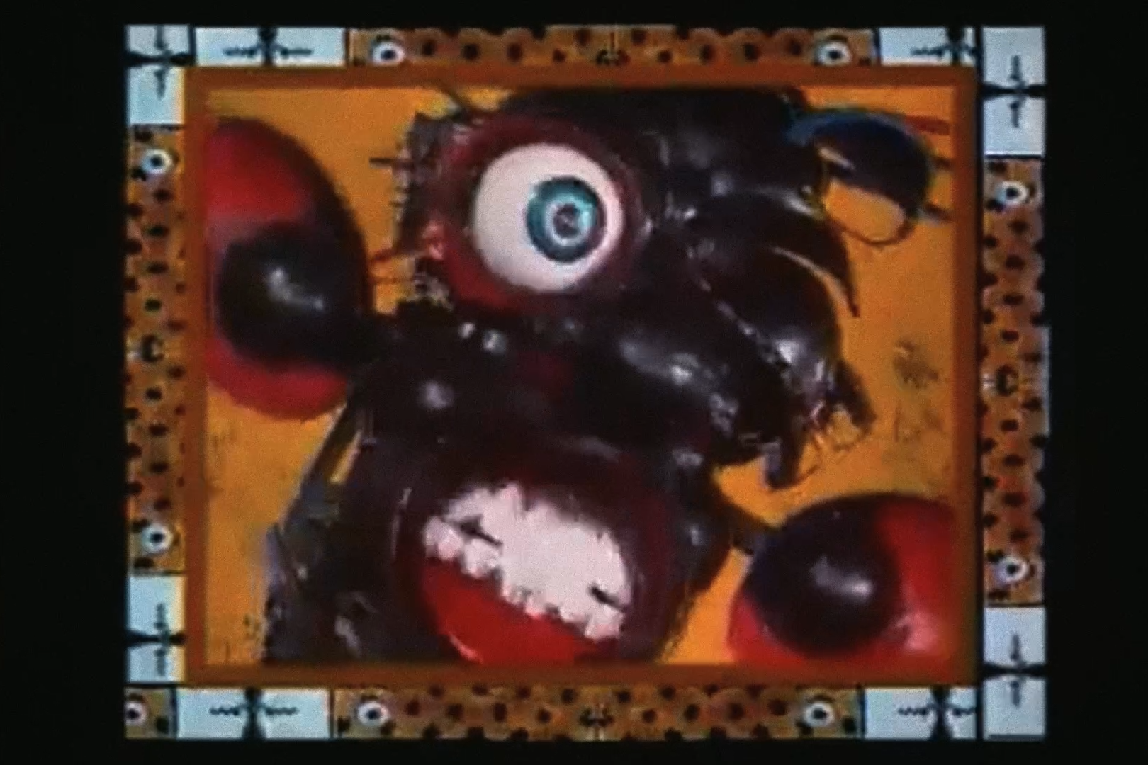A painted figure