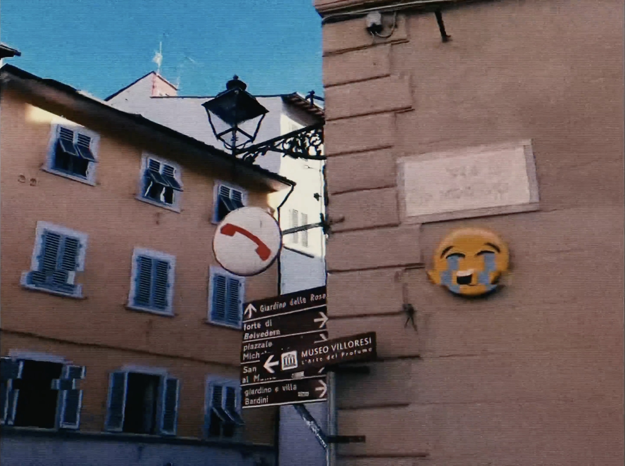 Street architecture and signs