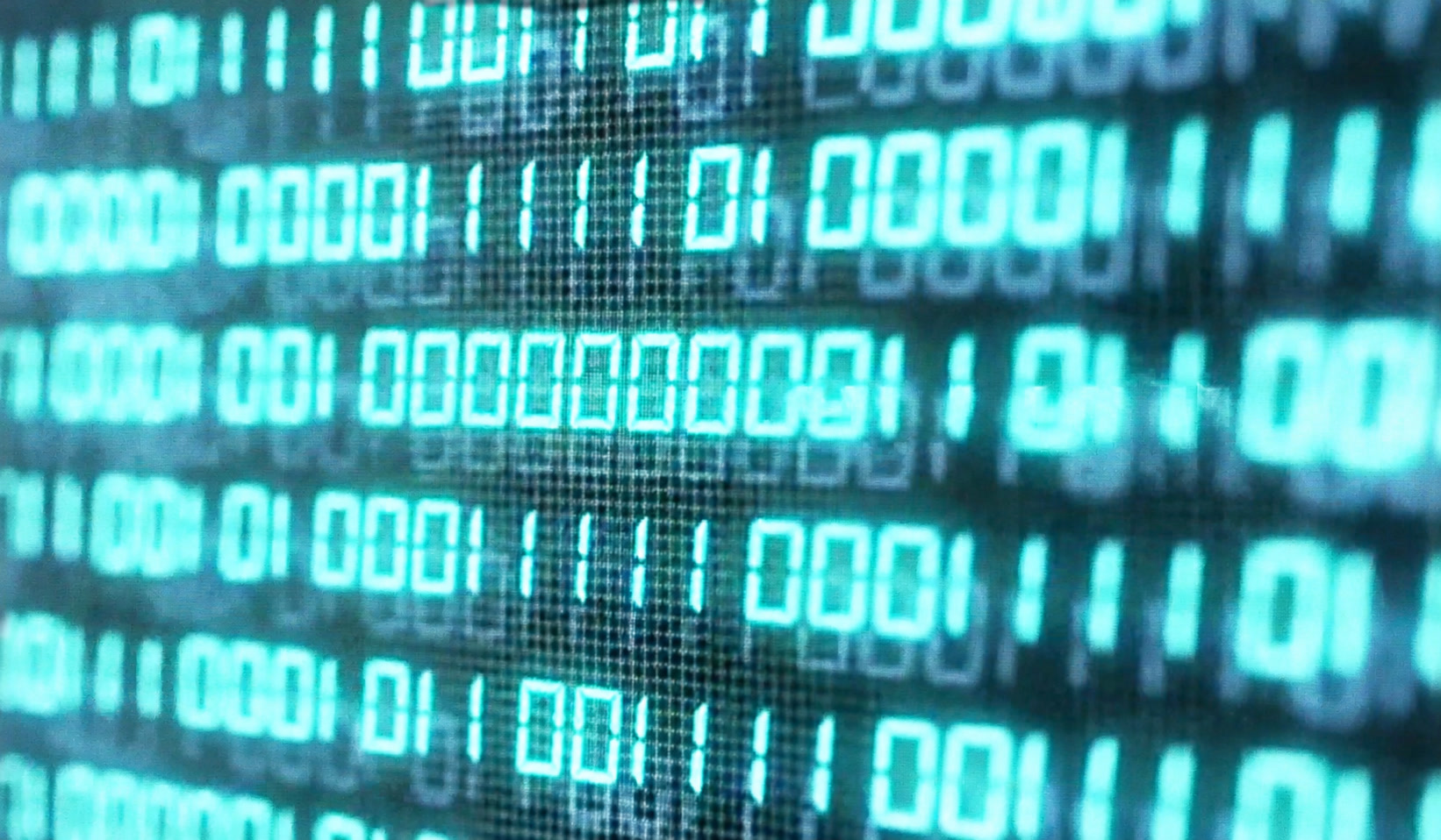 Binary digits within a camcorder display
